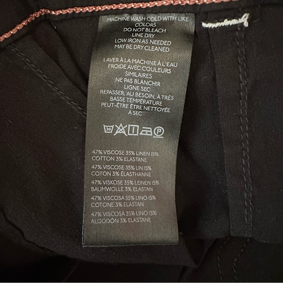 MAEVE The Colette Crop Wide-Leg Pants Contrast-Stitch Edition Size 31 Boho - Picture 9 of 10